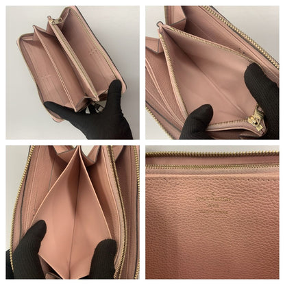 Louis Vuitton Monogram Empreinte Zippy Wallet Round Zipper Long Wallet M64090