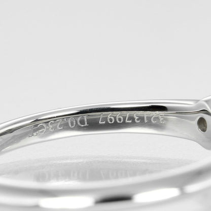 Tiffany & Co Solitaire 0.23ct Pt950platinum × Diamond #11 Ladies 4.32g Ring