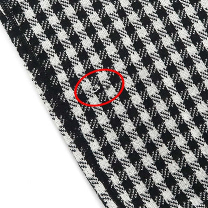 Dior Ensemble Knit Plaid Bi-40 BK WH 344w01am135 Women's Apparel