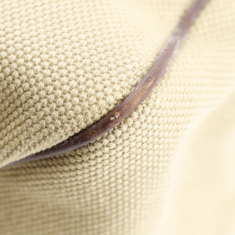 Gucci Wood Handle 106493 Canvas Beige Ladies Handbag