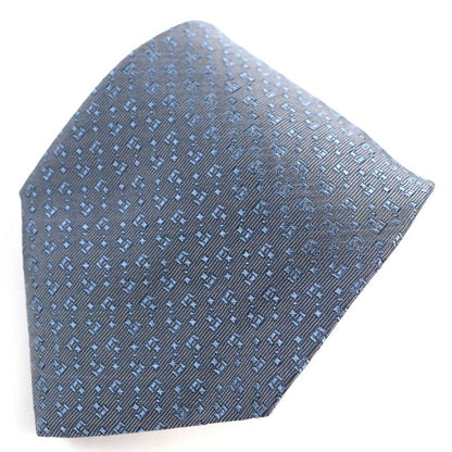 Gucci 100% Silk All-over Design Regular Tie Tie Gray-blue Men's Accessories