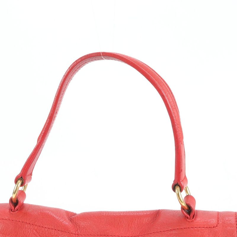 YSL Yves Saint Laurent Muse To Leather Tote Bag Shoulder Hand Gold Hardware