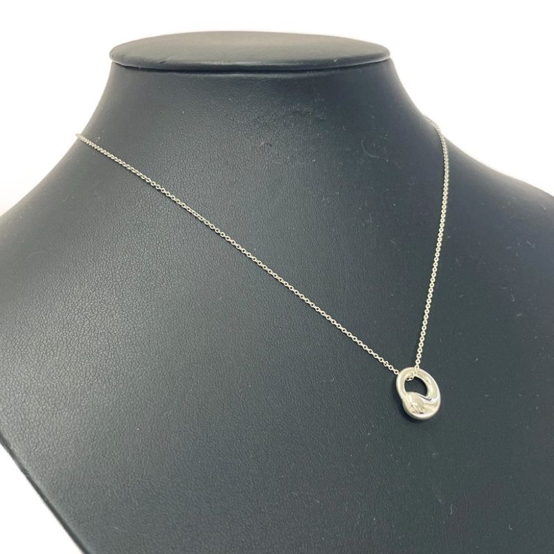 Tiffany & Co Silver Eternal Circle Necklace 4.0g 925 Engraved 434866 Necklace