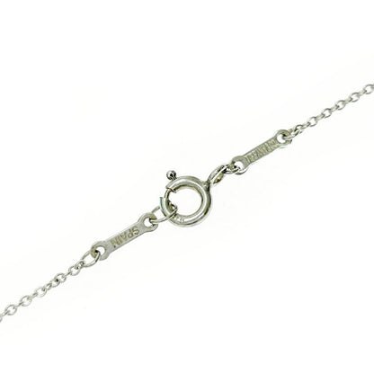 Tiffany & Co Silver Curved Heart Necklace 4.3g 925 Engraved 412035 Necklace