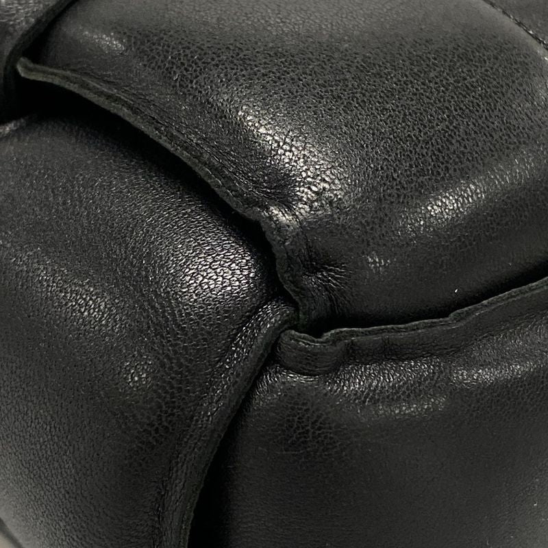 Bottega Veneta Shoulder Bag Padded Cassette Black Lambskin