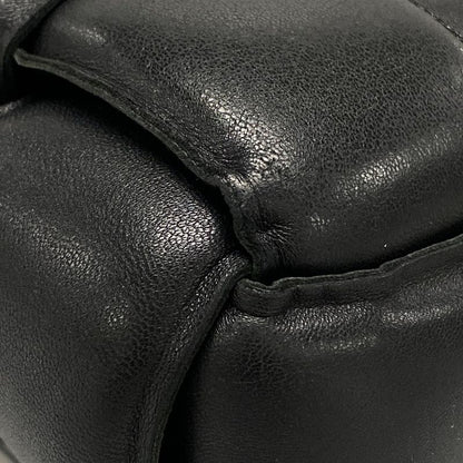 Bottega Veneta Shoulder Bag Padded Cassette Black Lambskin