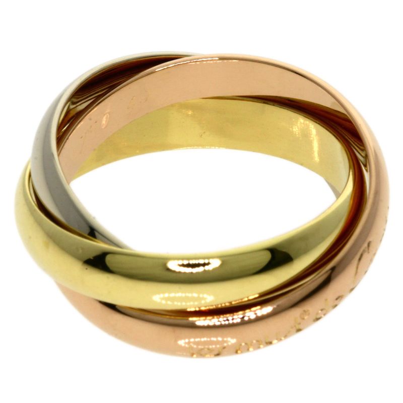 Cartier Trinity #49 Ring 18K Yellow Gold 18K White Gold 18K Pink Gold Ladies