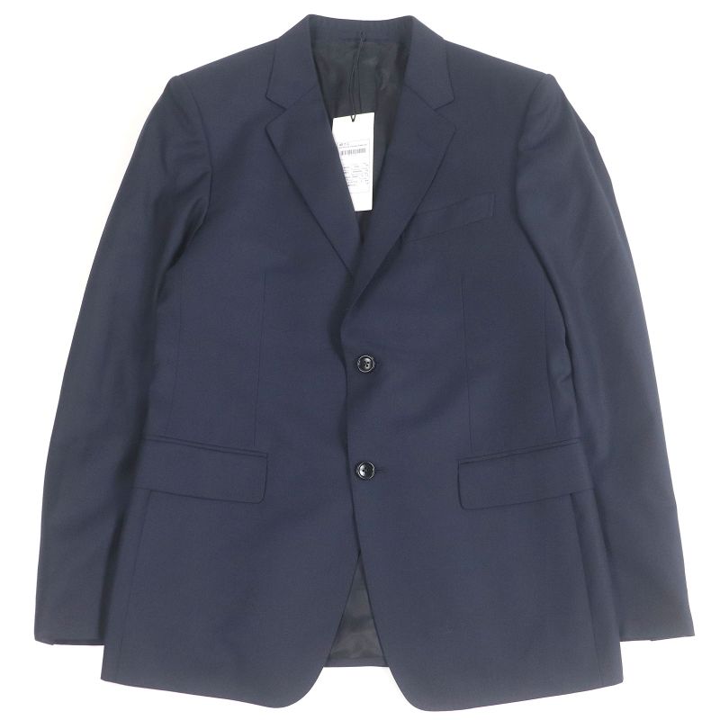 Gucci 252024 None Fabric 100% Wool Single Blazer Tailored Jacket Navy 48 Made