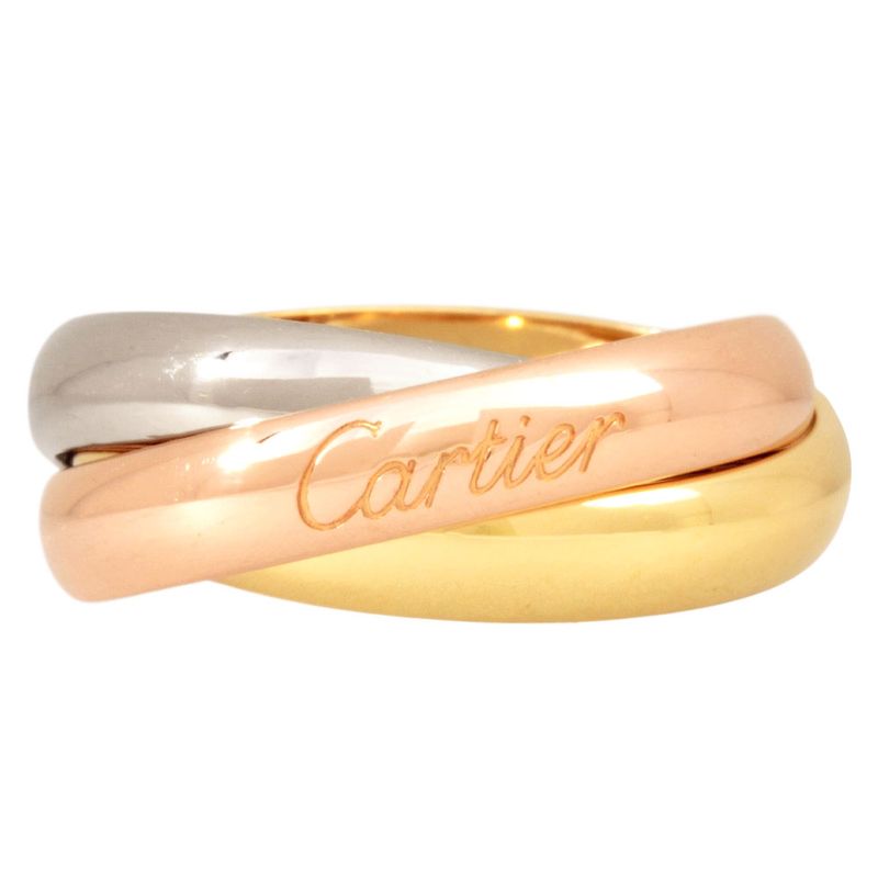 Cartier Trinity MM Ring #50 18K Yellow Gold 76g 18K Pink Gold 18K White Gold