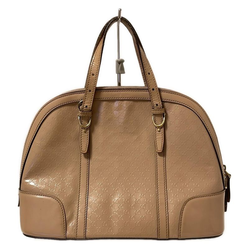 Gucci Handbag Nicemicro Guccissima 309617 Beige Leather