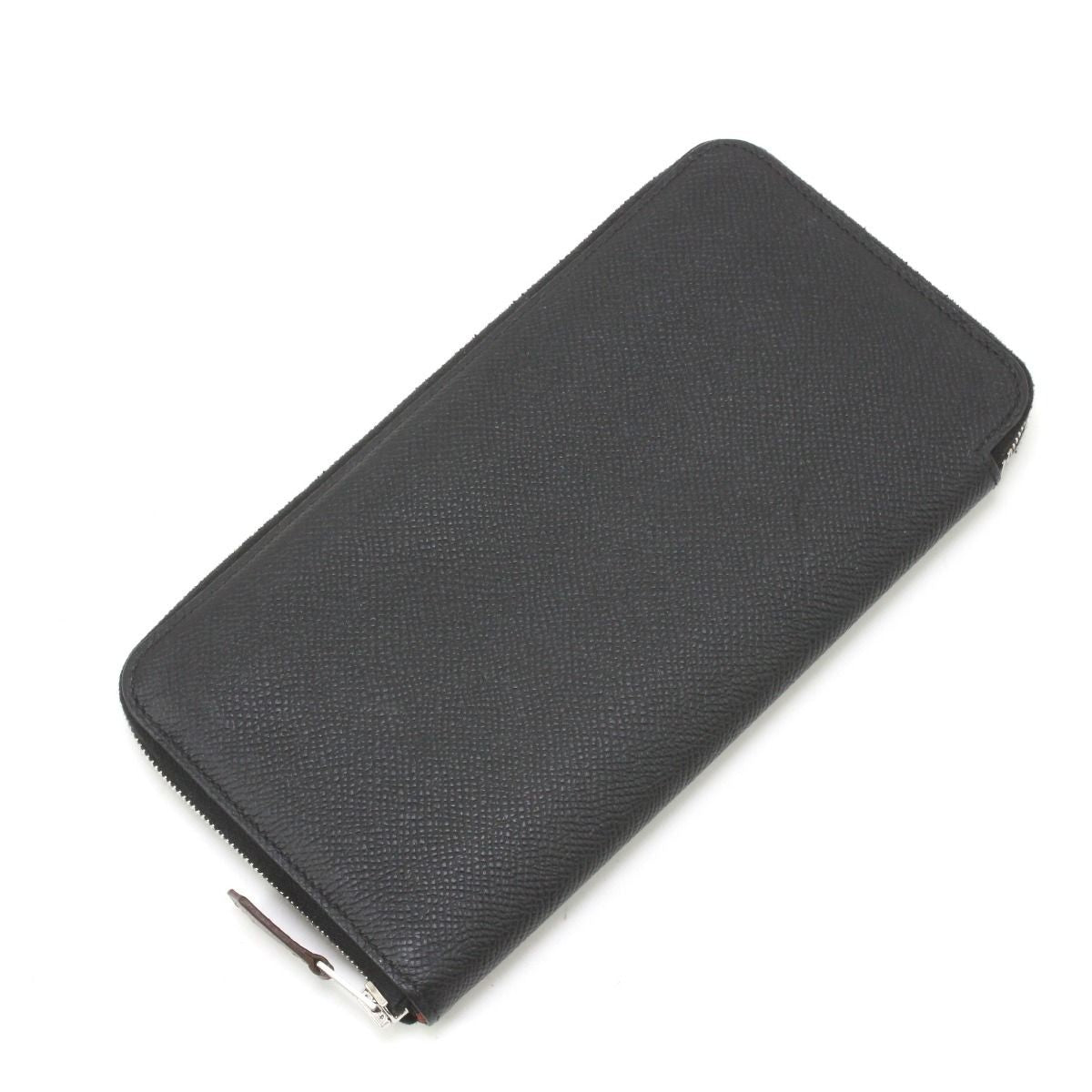 Hermes Long Wallet Azap Silk-in Long Epson Leather Black