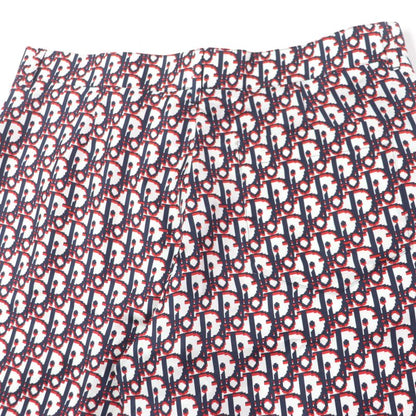  DIOR Homme 20SS 013c121a4751 Silk Obscure Pixel Bermuda Shorts White Navy Red