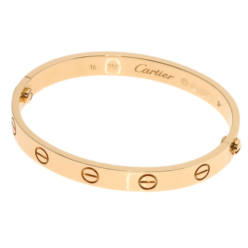 Cartier Love Bracelet #16 With Screwdriver Bracelet 18K Pink Gold Ladies