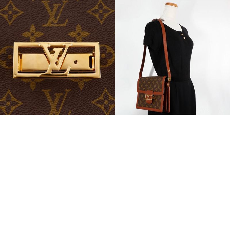 Louis Vuitton Sac Dauphine Vintage M51410 Monogram Canvas Brown Ladies Shoulder
