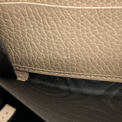 Gucci Long Wallet GG Nylon 456117 PVC Leather Pink Brown Chien Pan Gold