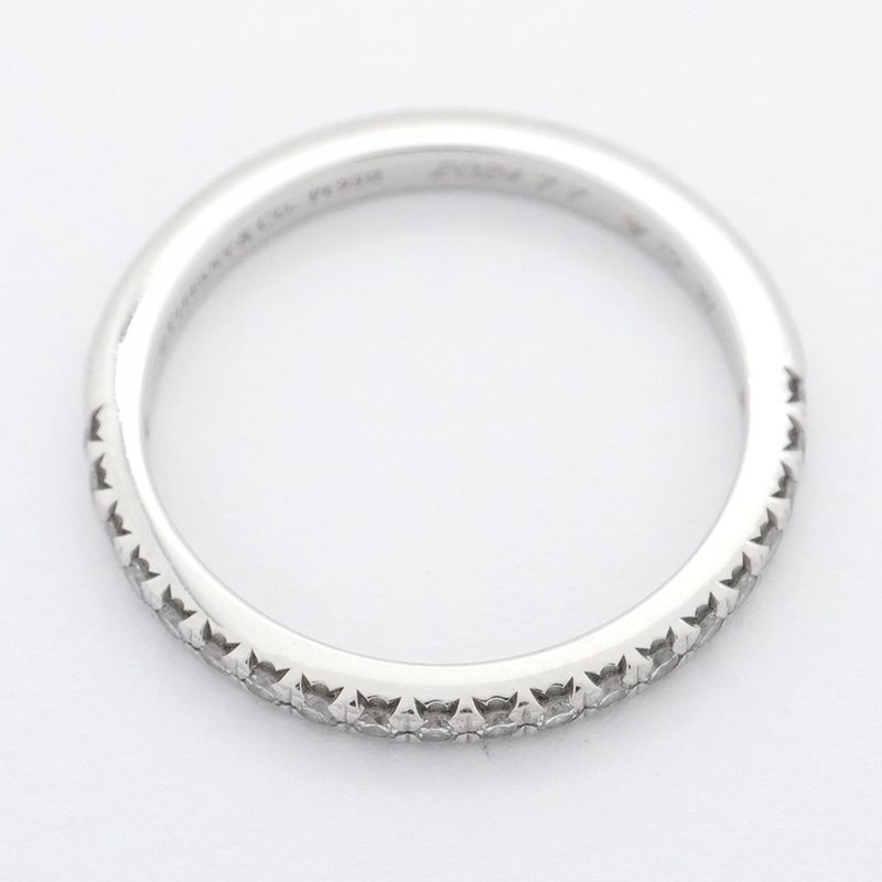Tiffany & Co Ring Novo Half Eternity Pt950 Platinum Diamond #75 Ladies