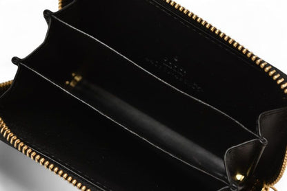 Gucci Coin Case Card Case Gucci Mini Wallet Coin Purse Guccissima 466492 Black