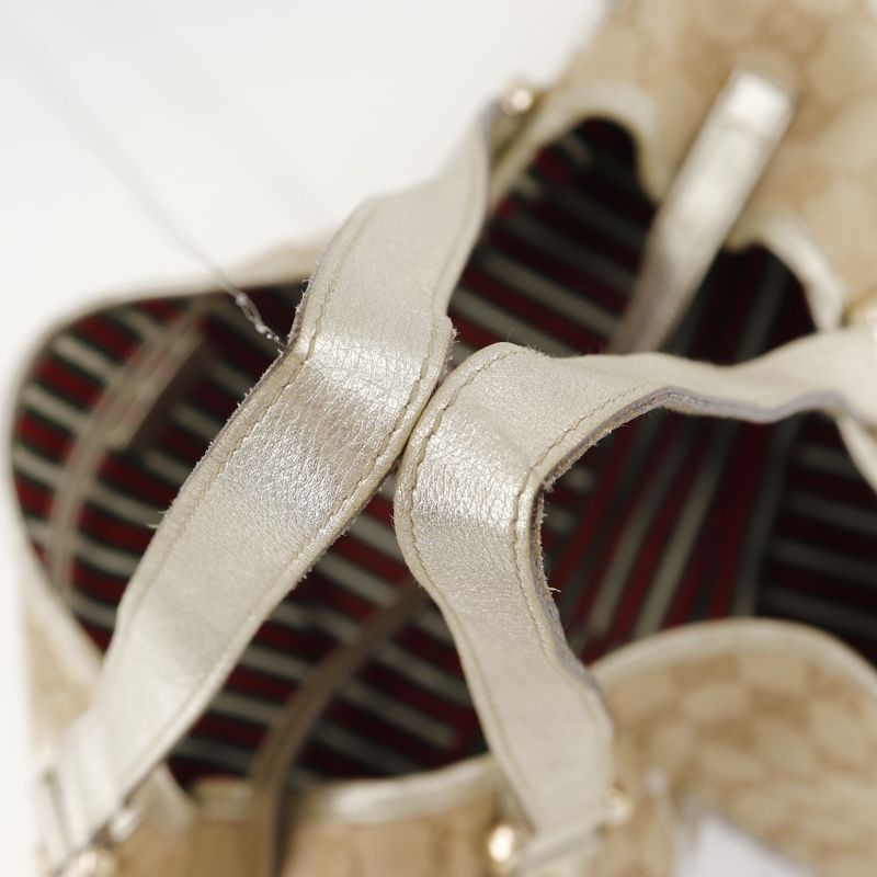 Gucci 130736 GG Canvas Beige Women's Tote Bag