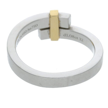 Tiffany & Co Tiffany & Co Edge Bypass Ygplatinum Combination Diamond Ring Men's