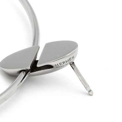 Hermes Earrings Silver 925 Silver Ag925 Sv925 Loop Hoop Swing