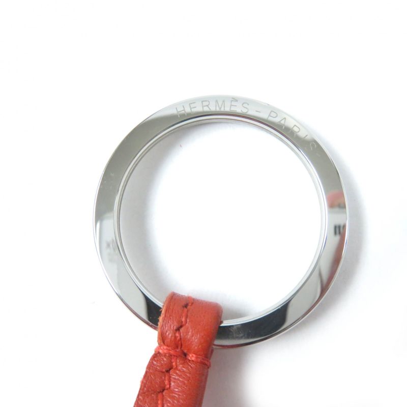 Hermes Carmen Carnelian Rose Texas Grisine Agnomiro Key Holder Bag Charm U