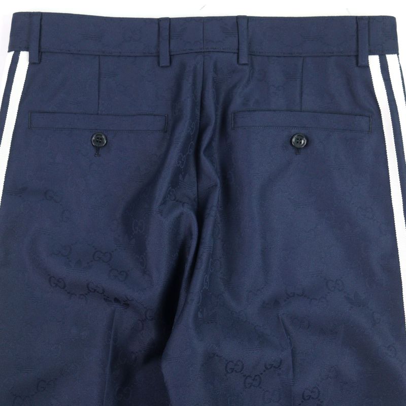 Gucci X Adidas Gucci X Adidas 710399 Trefoil Jacquard GG Logo Sideline Slacks