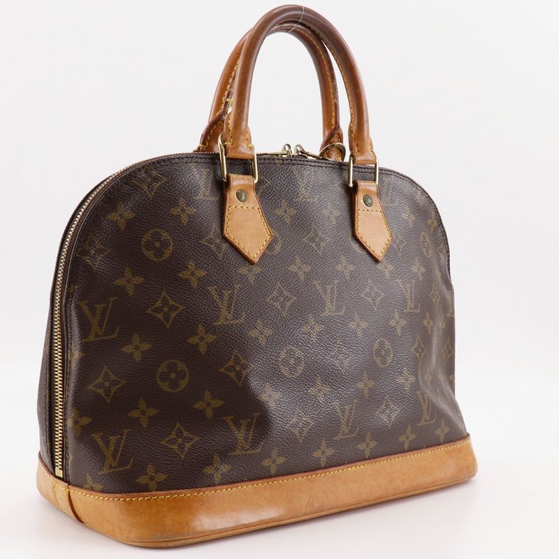 Louis Vuitton Alma M51130 Monogram Canvas Brown Vi0936 Ladies Handbag