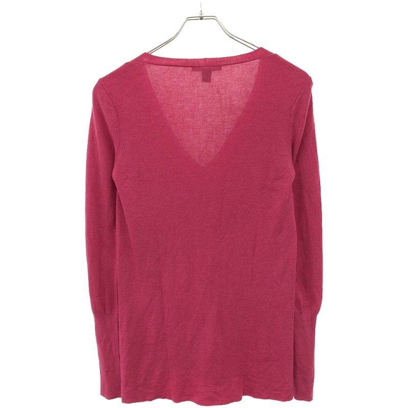 Louis Vuitton V-Neck Cashmere Silk Knit Sweater Rw142a F6kl25oge Pink S