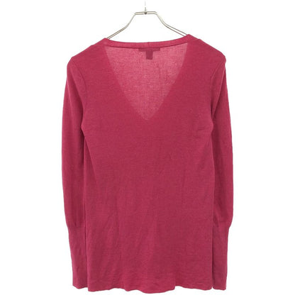 Louis Vuitton V-Neck Cashmere Silk Knit Sweater Rw142a F6kl25oge Pink S