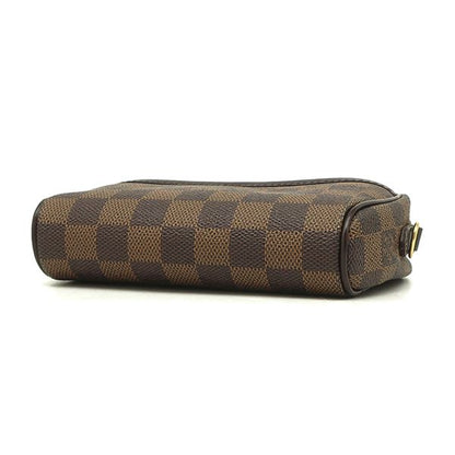 Louis Vuitton Shoulder Bag Pochette Ipanema Damier Canvas Damier Ebene Gold