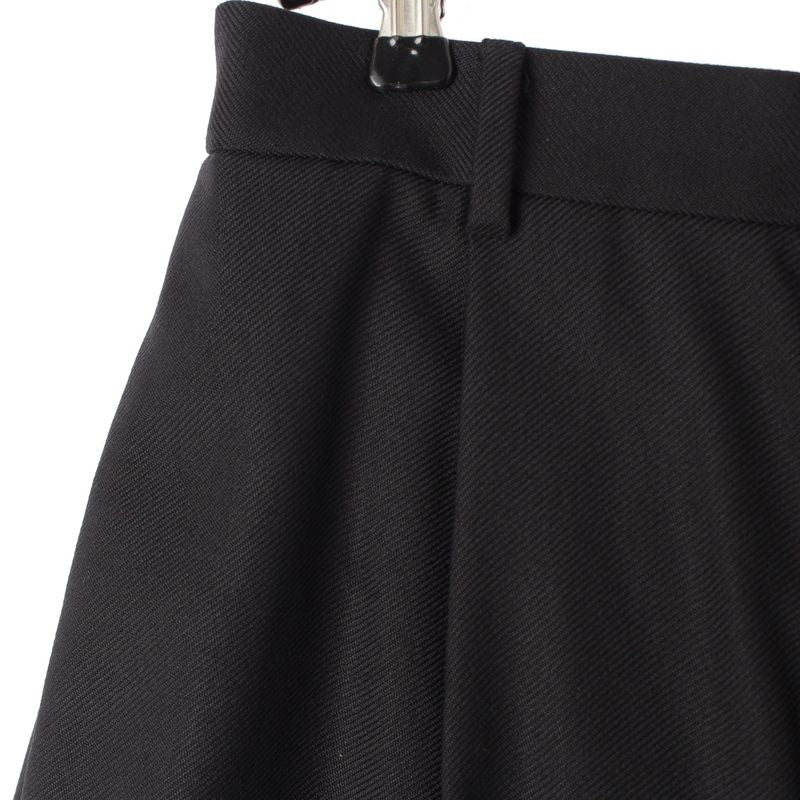 Celine 24 Taillat Pants Wool Tuck Wide Slacks Pants Bottoms 2p625778q Black 36