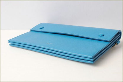 Celine Clutch Bag Clutch Pouch Celine Evening Clutch Bag Calf Light Blue