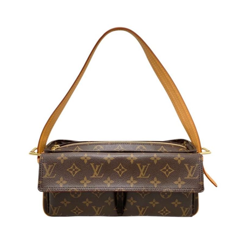 Louis Vuitton One Shoulder Bag Viva Cité MM M51164 Monogram Red Louis Vuitton