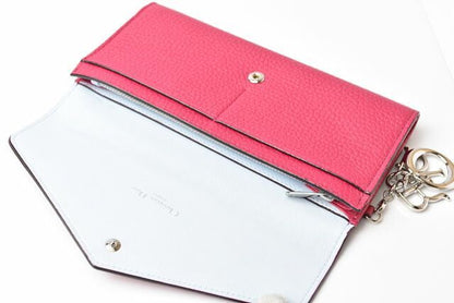 Christian Dior Wallet Christian Dior Long Wallet Diorissimo Bicolor Rose Pink
