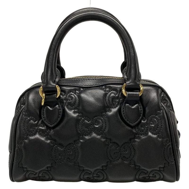 Gucci Ggmatelasse 702251 Black Chain Shoulder/mini Bag Leather