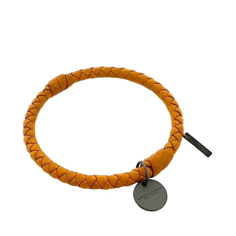 Bottega Veneta Bangle In Camel Brown Intrecciato