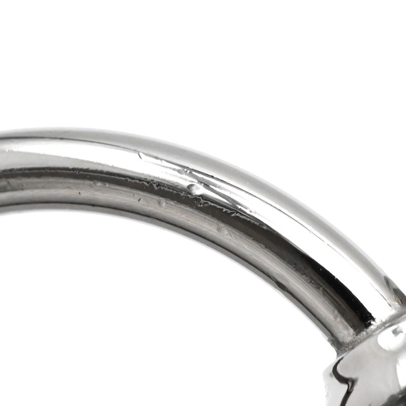 Hermes Earrings Loop Grand Vorsluyft Metal Glaze Etoupe [box