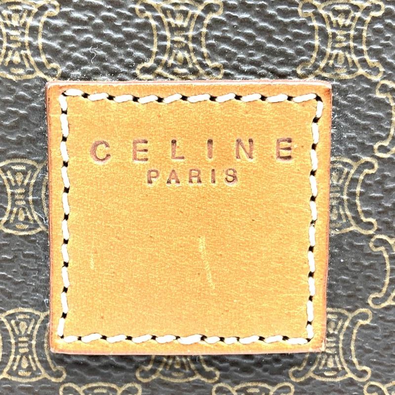 Celine Mc97/2 Boston Bag Travel Bag Travel Bag Macadam Brown PVC Vintage Ladies