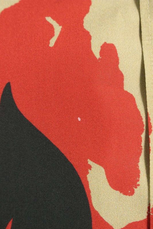 Prada 24SS Ucs414 S221 14QI Short Sleeve Shirt With Hibiscus Pattern Men's S