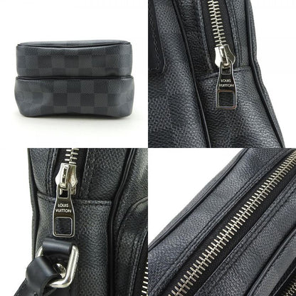 Louis Vuitton Shoulder Bag LEM N41446 Damier Graphite Grey Black Silver