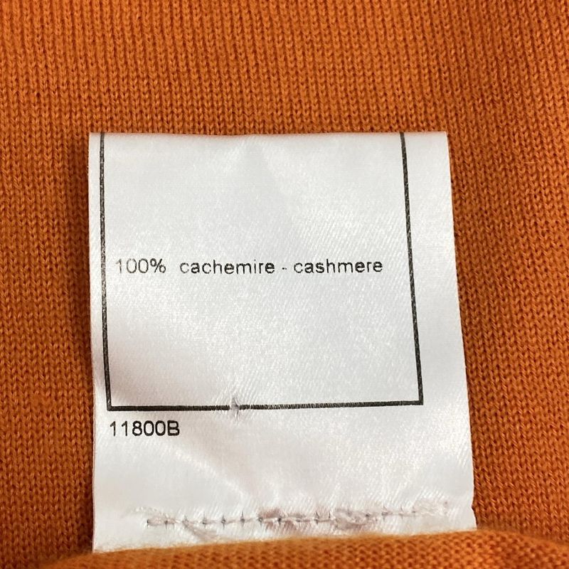 Chanel Cardigan Size 42 L Women - P17936 Orange Cashmere