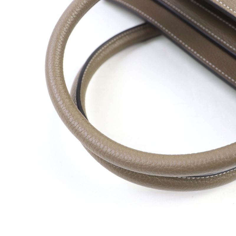 Celine 18979 Luggage Micro Shopper Drummed Calfskin Handbag With Sri Glaze