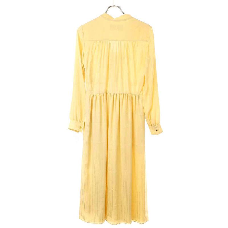 Celine Lavalliere Dress Lavalliere Silk Jacquard Dress 2r12l550v.03ch Beige 34