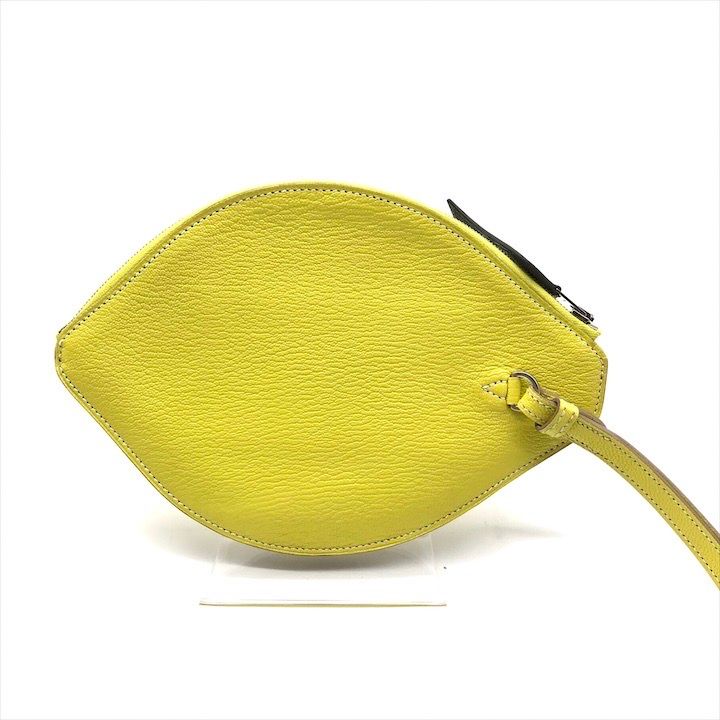 Hermes Pochette Citron Lemon Clutch Pouch Yellow