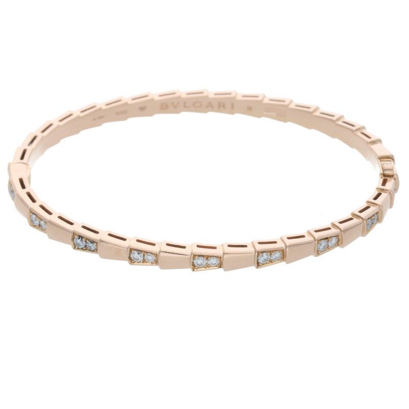 Bulgari Serpenti 18K Yellow Gold Diamond Bracelet Men's M