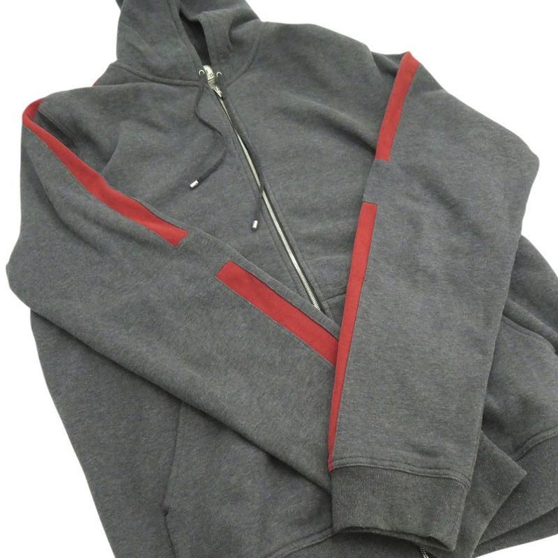 Hermes Zip Sweatshirt Hoodie 647610ja82xl Cotton Gray Men 1133 Hermes