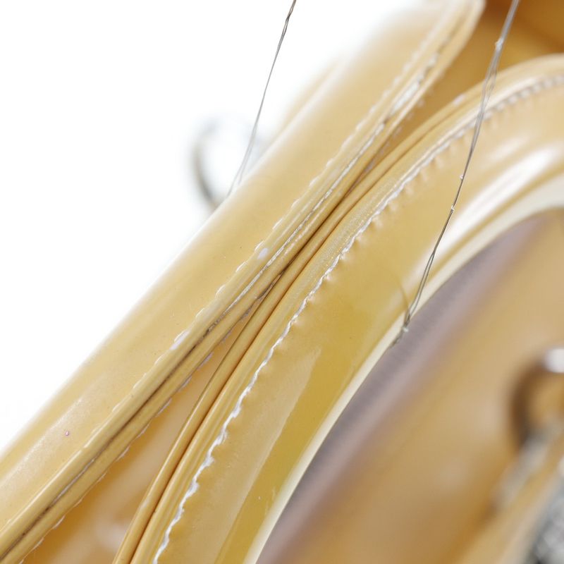 Christian Dior Lady Dior 09-bo-0174 Patent Leather Women's Handbag