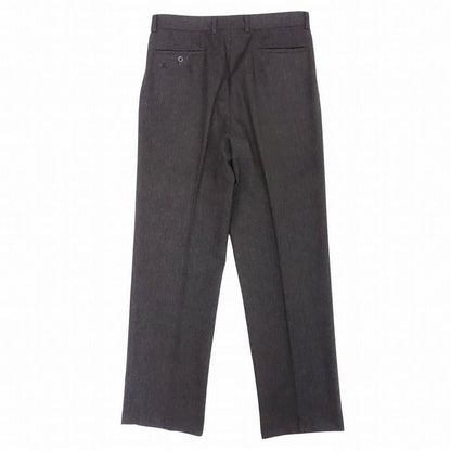 Old Celine Slacks 2 Tuck Pants One Point Logo Triomphe Wool Bottoms Size 88