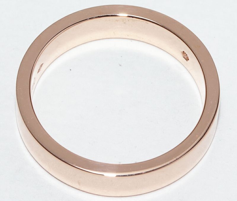 Cartier Ring 18K Pink Gold Diamond 1P (003ct) C De Cartier Ring Engraved Ring