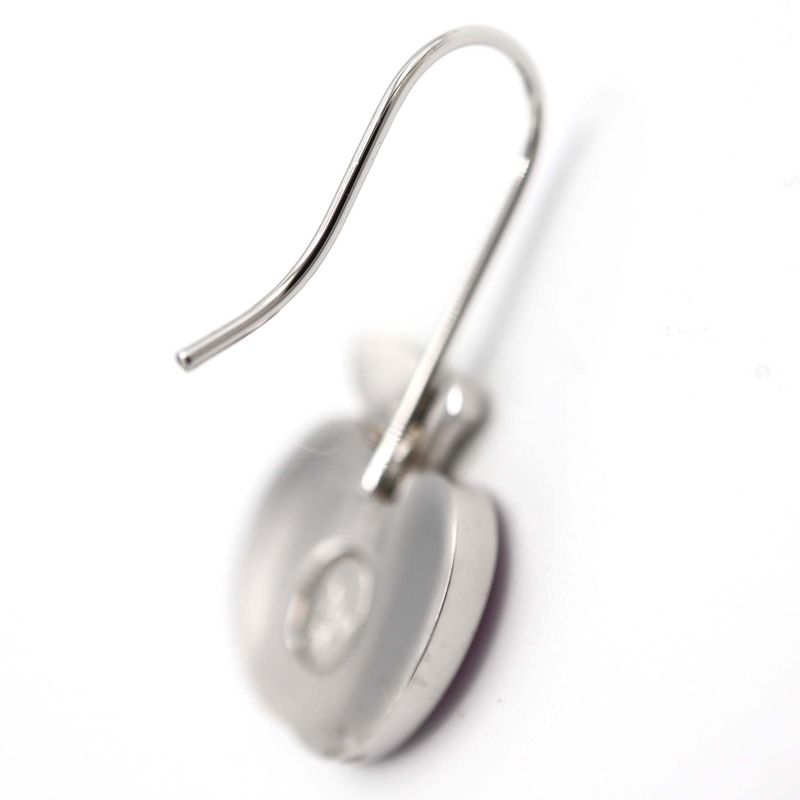 Christian DIOR CD Earrings Apple Hook Earrings Accessories Pink Ladies With Box